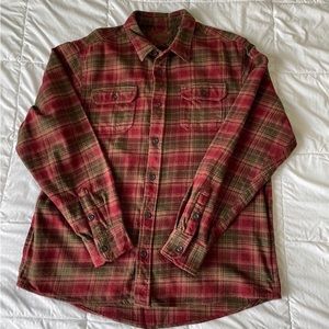Orvis Big Bear Heavyweight Flannel Shirt Size XL